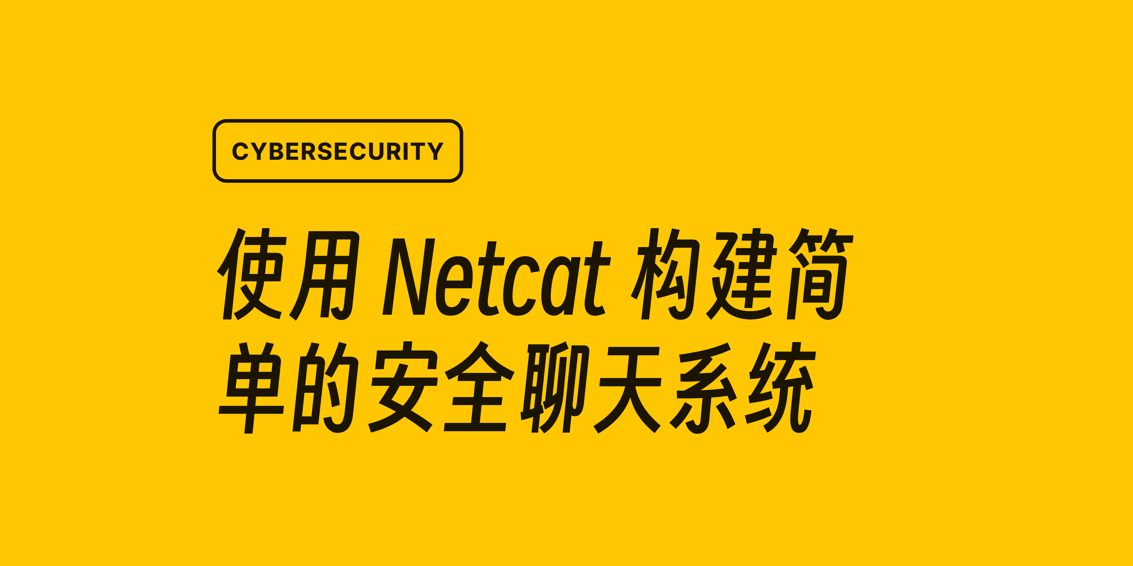 如何使用 Netcat 构建简单的安全聊天系统